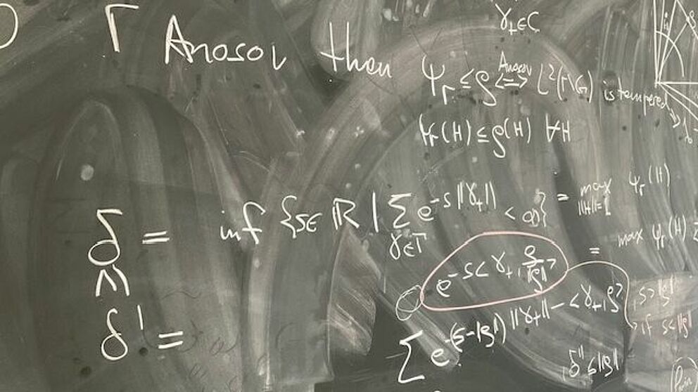 Research Seminar: Blackboard with Formulas