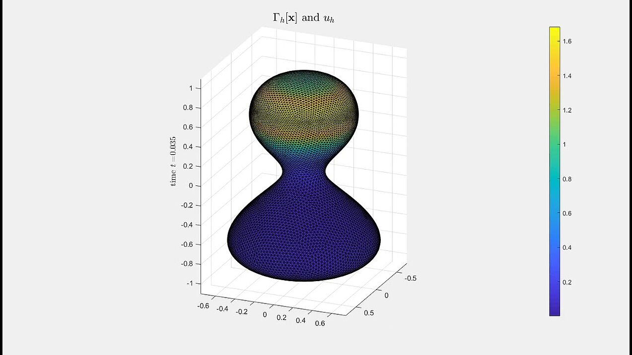 Mean curvature flow interacting with diffusion - Ecker's example